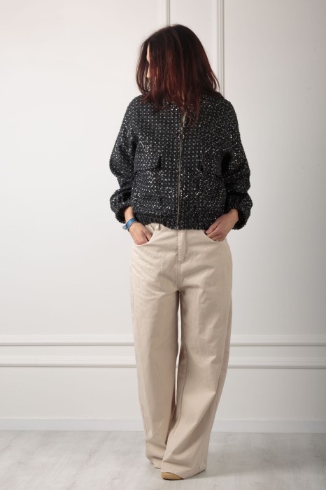 GIACCA BOMBER PAILLETTES